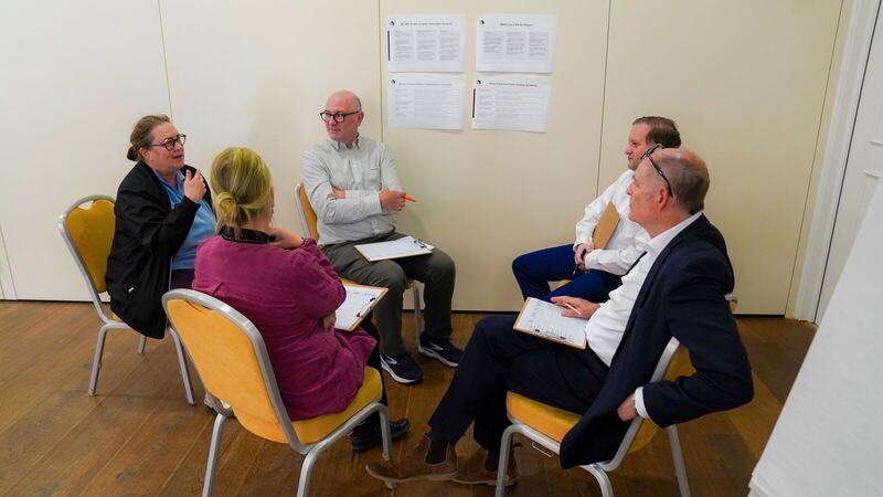 Discussion circle during a Peace Day workshop