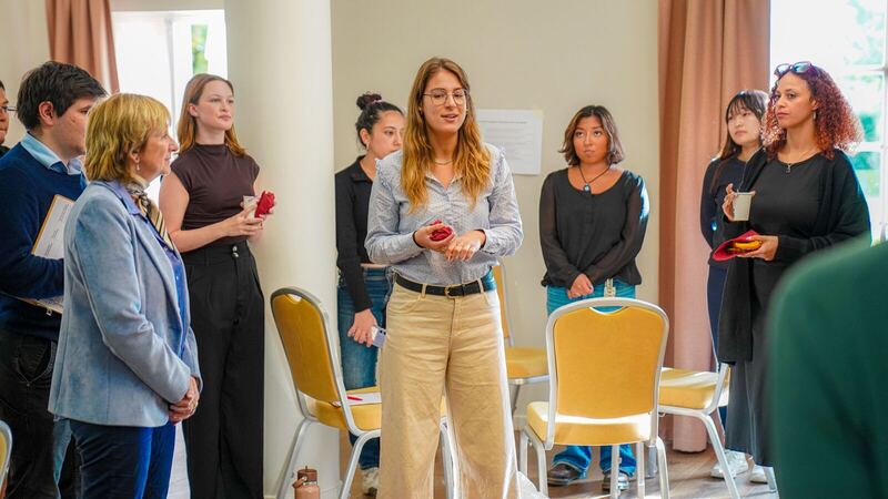 Participants during an interactive group activity